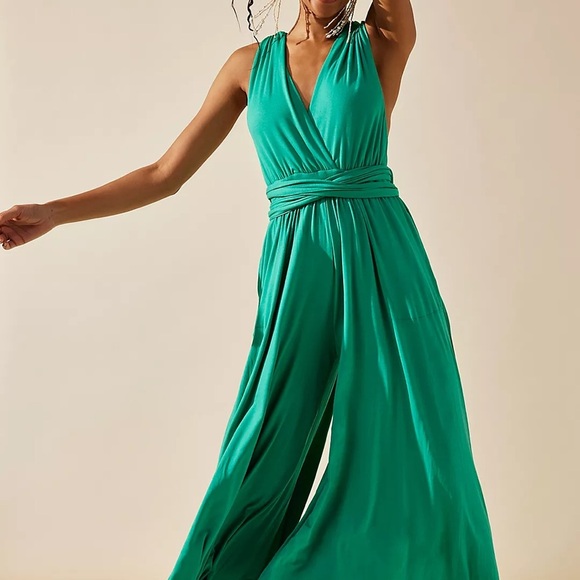 Free People Beach One Piece Dani Convertible Jumpsuit Size Small NWT - Picture 7 of 7